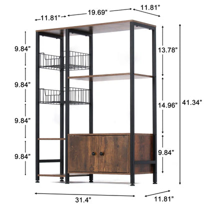 Microwave Stands: Multi-Purpose 31.4'' Steel Baker’s Rack with Microwave Stands
