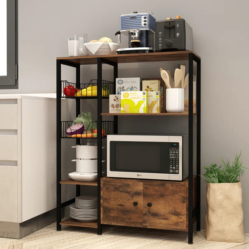Microwave Stands: Multi-Purpose 31.4'' Steel Baker’s Rack with Microwave Stands