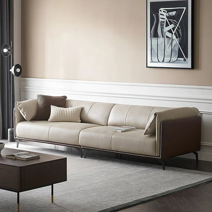 7 Seater Sofa Set:  3-Piece Faux Leather Living Room Furniture for Stylish Interiors