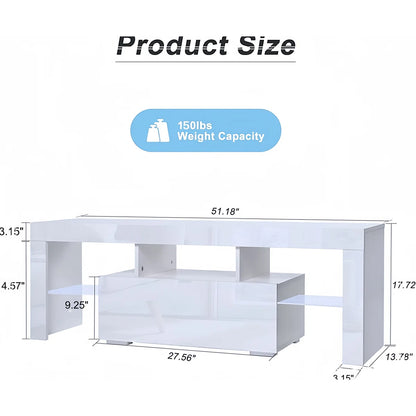 tv panel: LED tv panel for up to 55", modern console with flip door and glass shelf