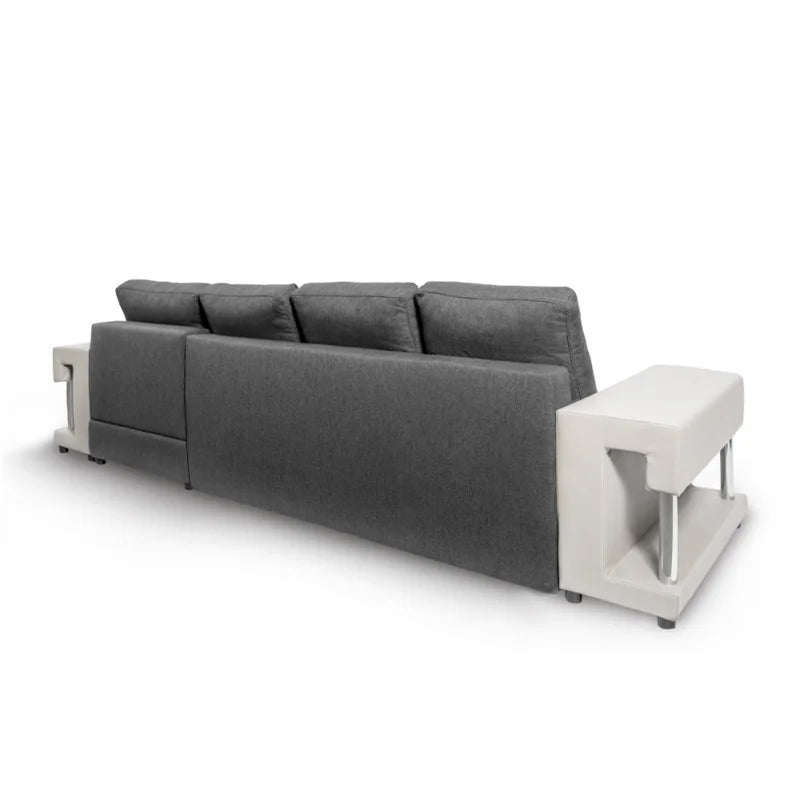 L Shape Sofa Cum Bed: Gray Sofa Bed For Living Room