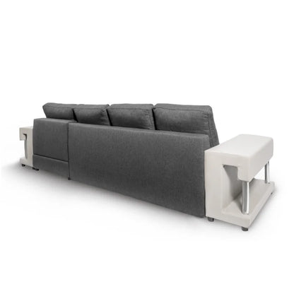 L Shape Sofa Cum Bed: Gray Sofa Bed For Living Room