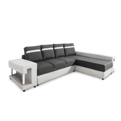 L Shape Sofa Cum Bed: Gray Sofa Bed For Living Room