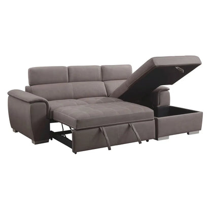 L Shape Sofa Cum Bed: Leather Sectional Sofa Bed
