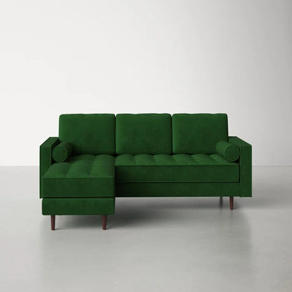 L Shape Sofa Set: 84" Wide Reversible Sofa and Chaise