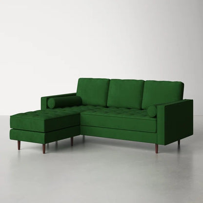 L Shape Sofa Set: 84" Wide Reversible Sofa and Chaise