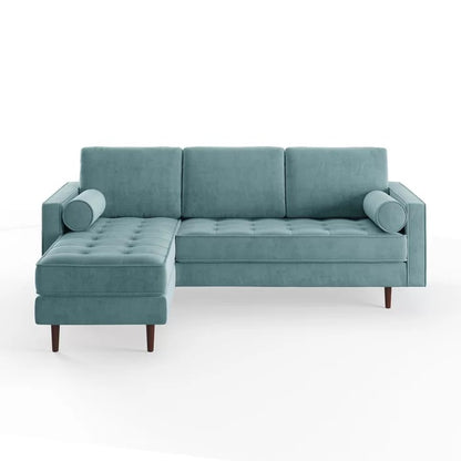 L Shape Sofa Set: 84" Wide Reversible Sofa and Chaise