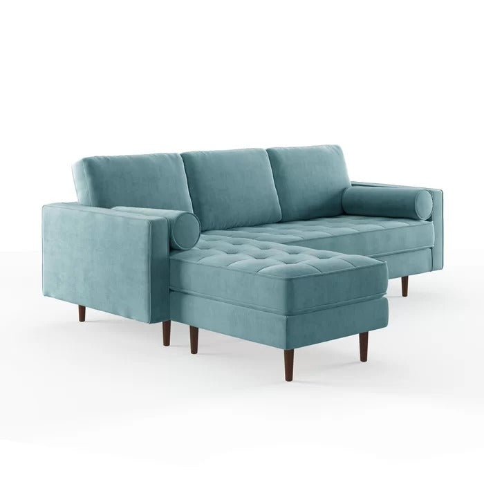 L Shape Sofa Set: 84" Wide Reversible Sofa and Chaise