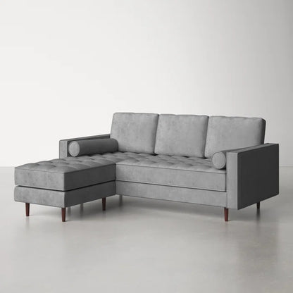 L Shape Sofa Set: 84" Wide Reversible Sofa and Chaise