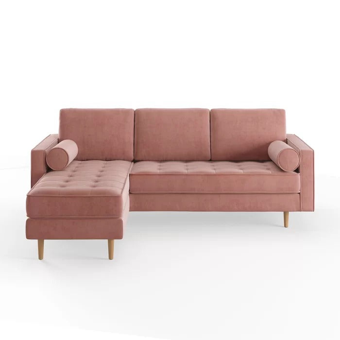 L Shape Sofa Set: 84" Wide Reversible Sofa and Chaise