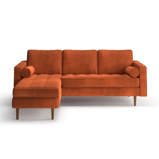 L Shape Sofa Set: 84" Wide Reversible Sofa and Chaise