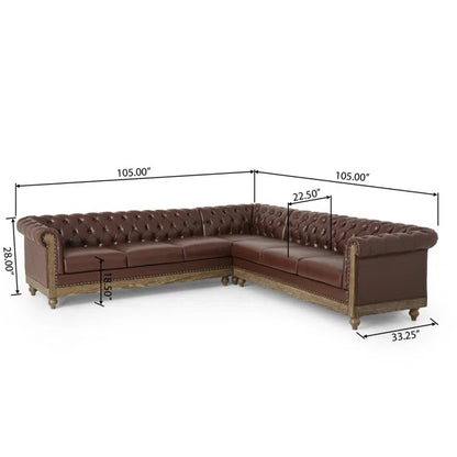 L Shape Sofa Set: Classic Design and Traditional Elements