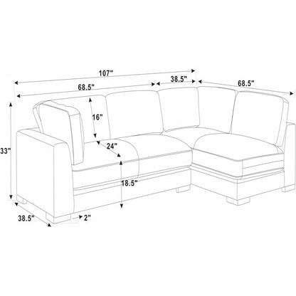 L Shape Sofa Set: Comfortable & Large Seating L-Shape Sofa