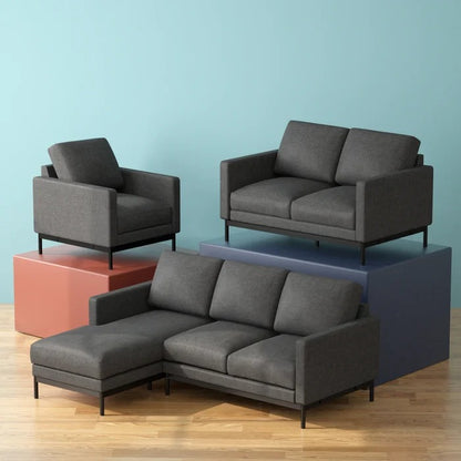 L Shape Sofa Set: Compact Contemporary Design