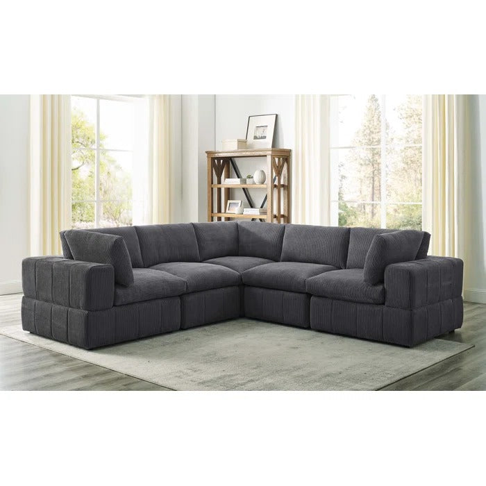 L Shape Sofa Set: Cozy Modular Sectional Sofa