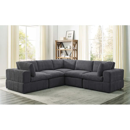 L Shape Sofa Set: Cozy Modular Sectional Sofa