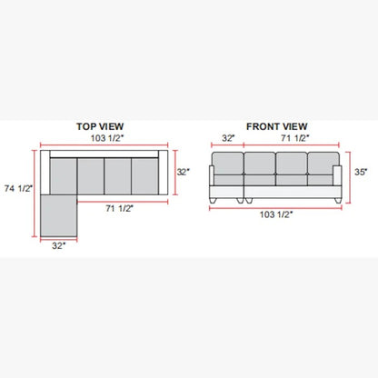 L Shape Sofa Set: Elegant Contemporary Sofa