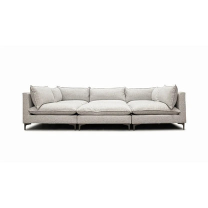 L Shape Sofa Set: Family-Friendly Fabric & Comfortable Sofa