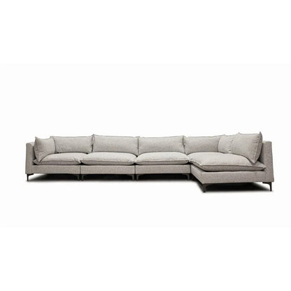 L Shape Sofa Set: Family-Friendly Fabric & Comfortable Sofa