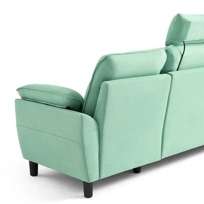 L Shape Sofa Set: L-Shaped 3-Seat Couch