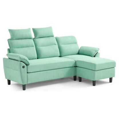 L Shape Sofa Set: L-Shaped 3-Seat Couch