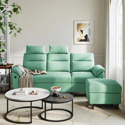 L Shape Sofa Set: L-Shaped 3-Seat Couch