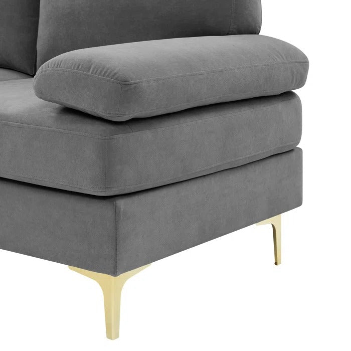 L Shape Sofa Set: L-shaped sectional sofa comfortabe and chic style