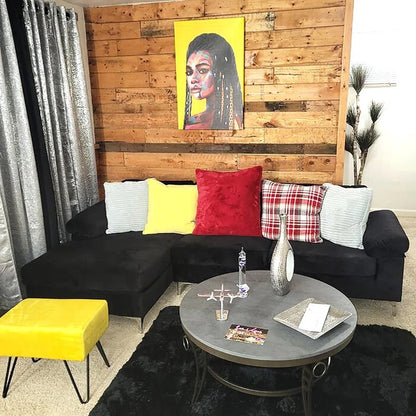 L Shape Sofa Set:  Living Room Seating