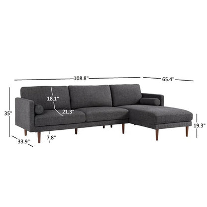 L Shape Sofa Set: Mid-Century Modern Design Sofa