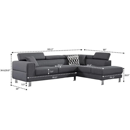 L Shape Sofa Set: Modern Design and Polished