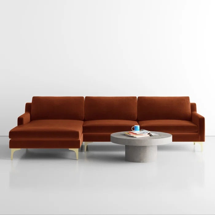 L Shape Sofa Set: Piece Upholstered Chaise Sectional