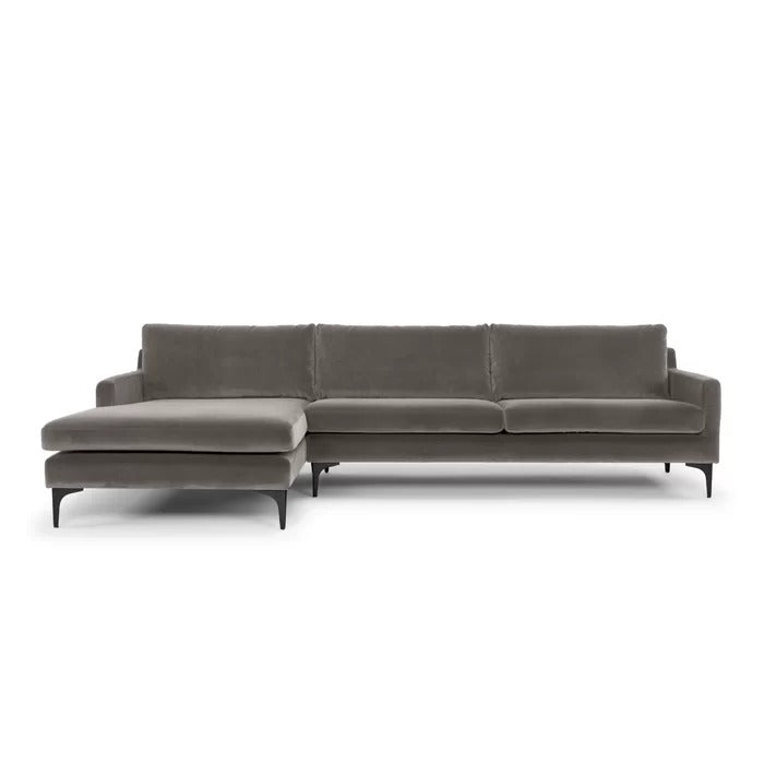 L Shape Sofa Set: Piece Upholstered Chaise Sectional