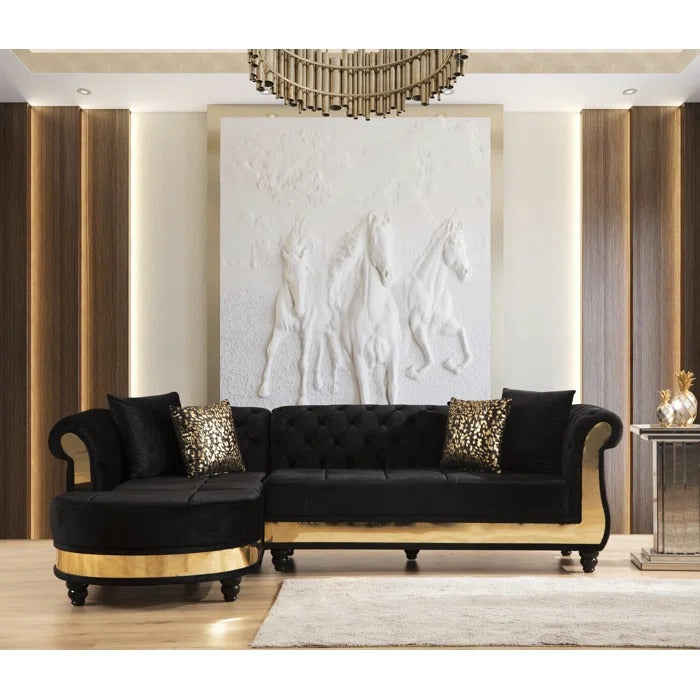 L Shape Sofa Set: Piece Upholstered Sectional