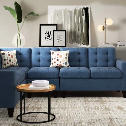 L Shape Sofa Set: Reversible Corner Design Sofa