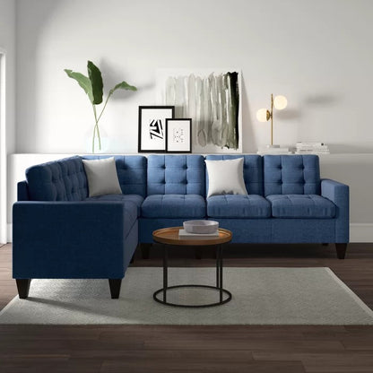 L Shape Sofa Set: Reversible Corner Design Sofa