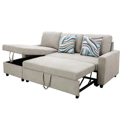 L Shape Sofa Set: Reversible Sleeper Sectional Sofa