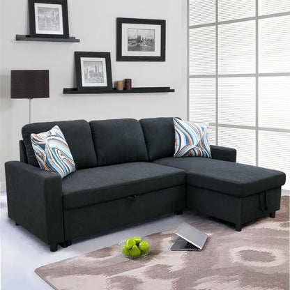 L Shape Sofa Set: Reversible Sleeper Sectional Sofa