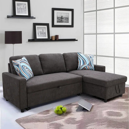 L Shape Sofa Set: Reversible Sleeper Sectional Sofa
