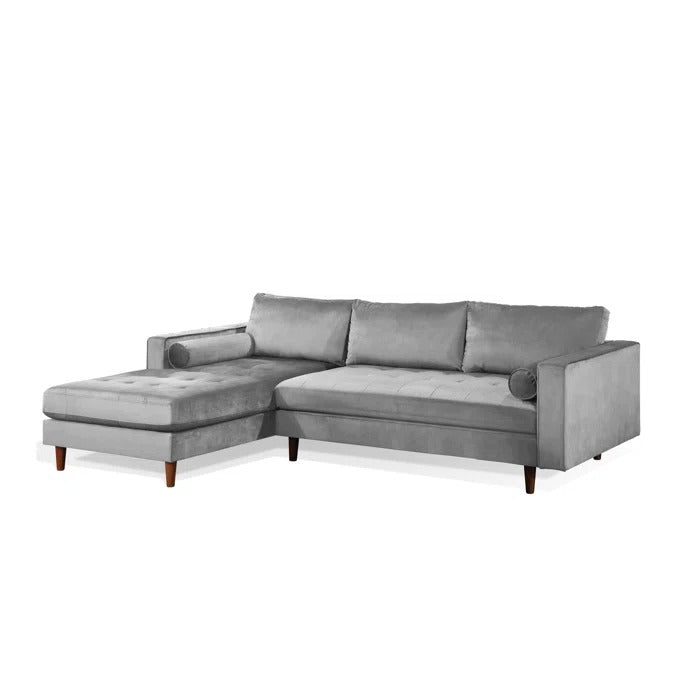 L Shape Sofa Set: Reversible Sofa & Chaise with Ottoman
