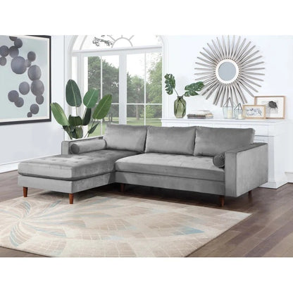 L Shape Sofa Set: Reversible Sofa & Chaise with Ottoman