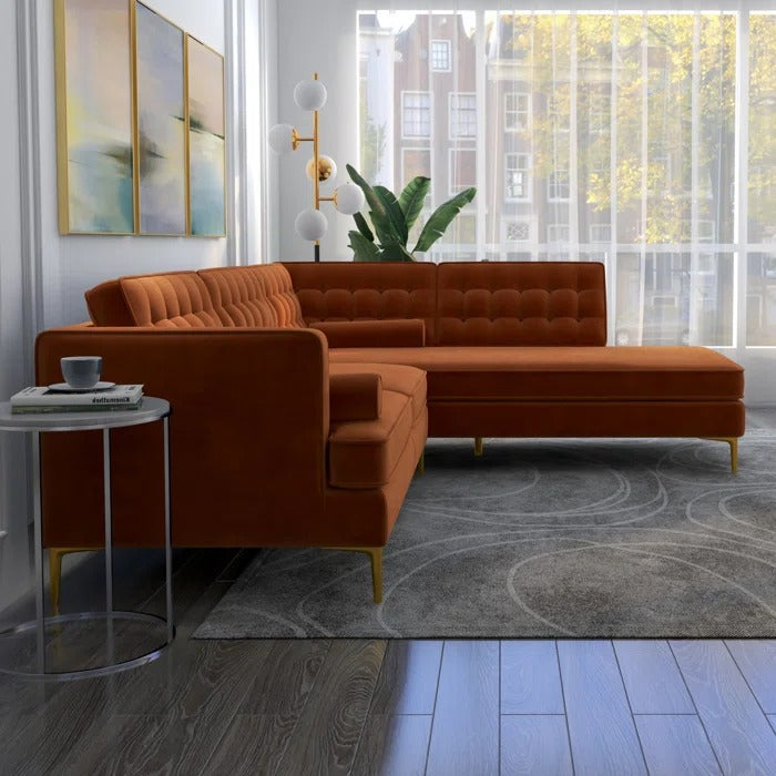 L Shape Sofa Set: Sofa-and-Chaise Sectional