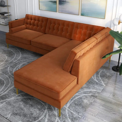 L Shape Sofa Set: Sofa-and-Chaise Sectional
