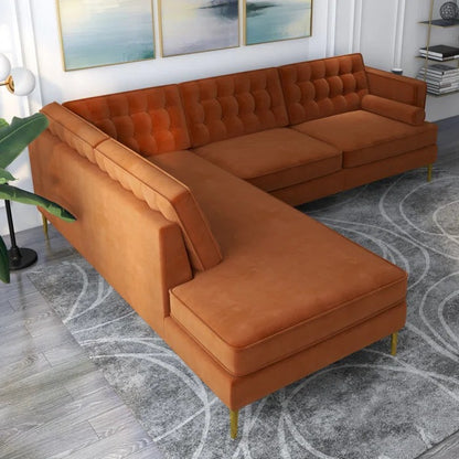 L Shape Sofa Set: Sofa-and-Chaise Sectional