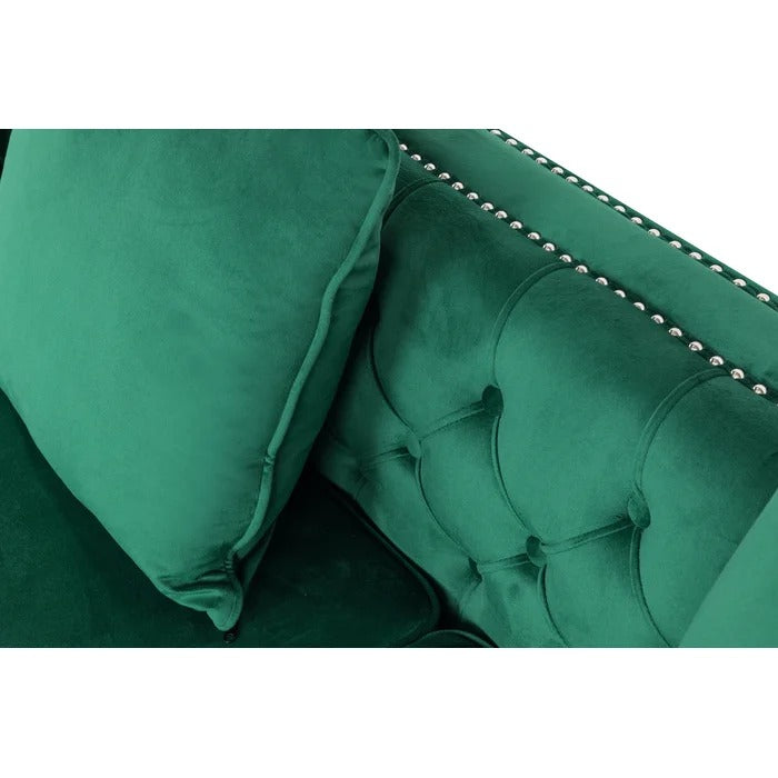 L Shape Sofa Set: Solid Wood Frame