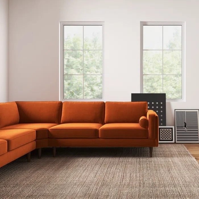 L Shape Sofa Set: Symmetrical Corner Sectional Sofa