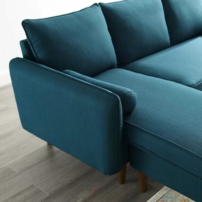 L Shape Sofa Set: Upholstered Fabric Right or Left Sectional Sofa Sectional Sofa