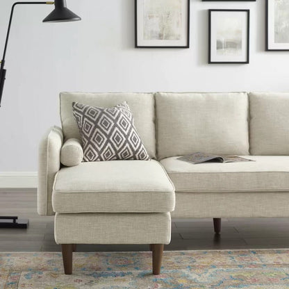 L Shape Sofa Set: Upholstered Fabric Right or Left Sectional Sofa Sectional Sofa