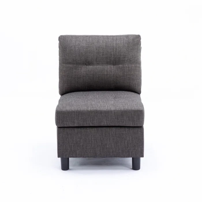 L Shape ofa Set: Modular Sofa & Chaise with Ottoman