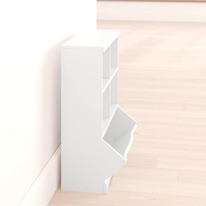 Kids Toy Storage Unit: Classic Wooden Organiser with Cubbies and Bin