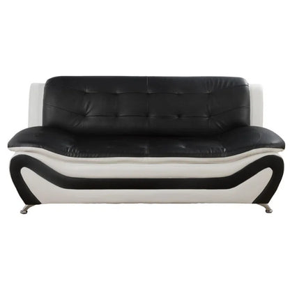 Luxury Sofa Sets: 3-Piece Two-Tone Faux Leather Sofa, Loveseat & Chair Set
